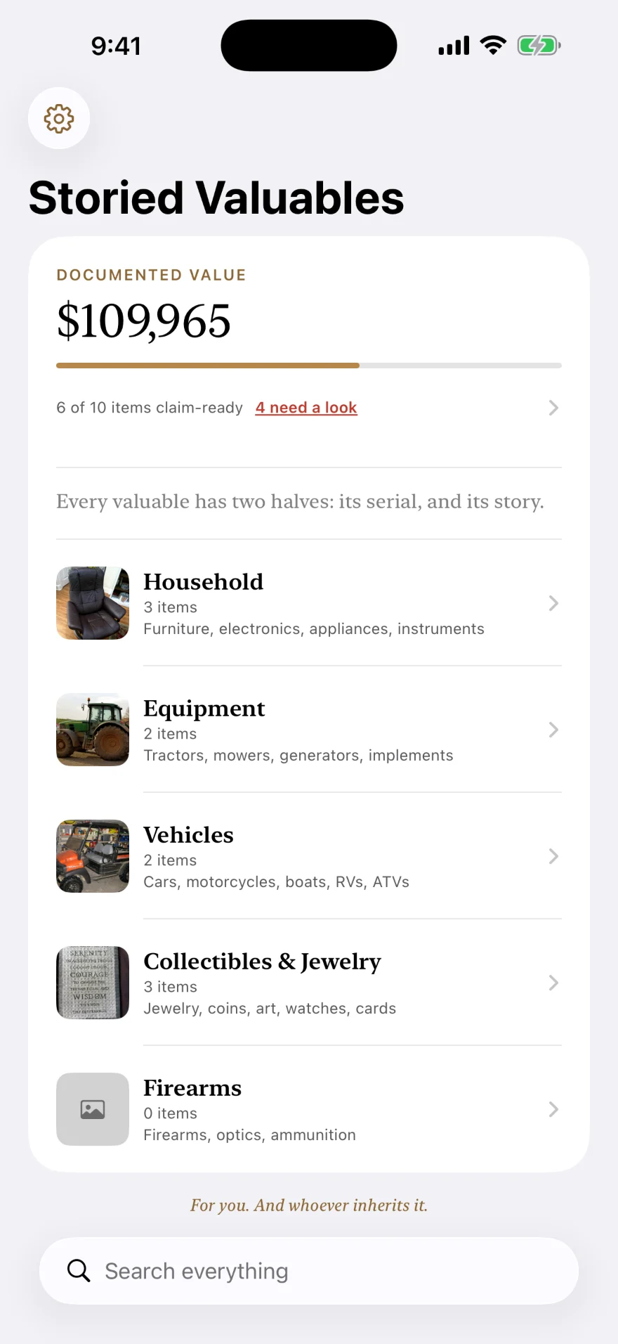 The Serial & Story bundle list on an iPhone.